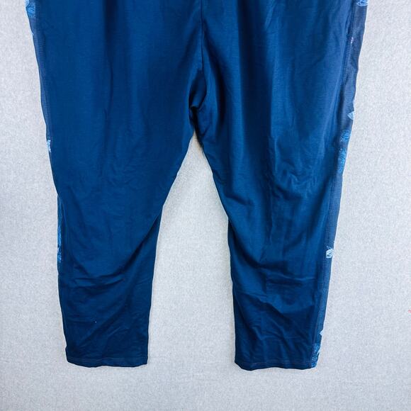 New Catherines Womans 5X Plus 34/36W Pull on Pants Blue Floral Active NWT - Picture 7 of 8